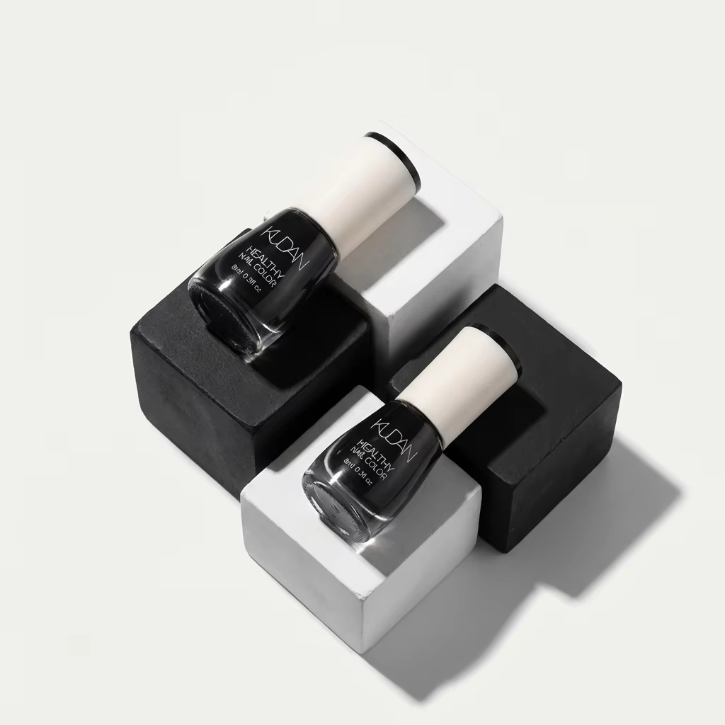 Vernis à ongles noir KUDAN - Vernis sain et longue durée, 8 ml