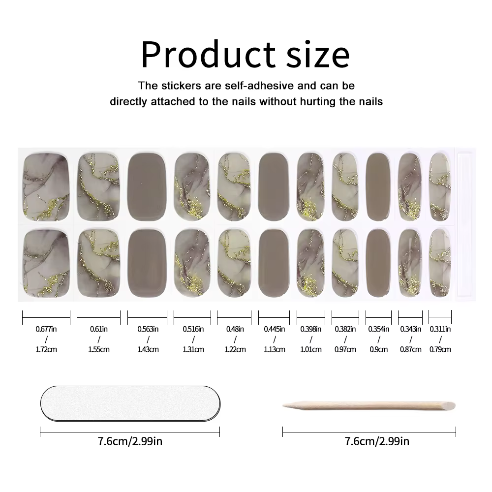 Bandes pour ongles en Gel sans UV