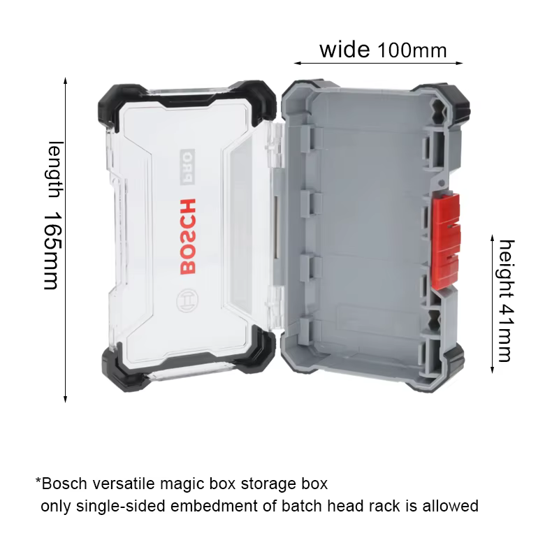BOSCH Original Pick&Click – support pour tournevis et embouts de perçage, boîte de rangement multifonctionnelle pour bricolage, accessoire d'outillage combiné
