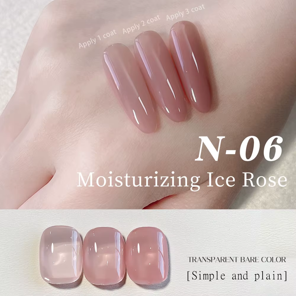 Kaniu 12ml couleur vernis à ongles brillant nu rose