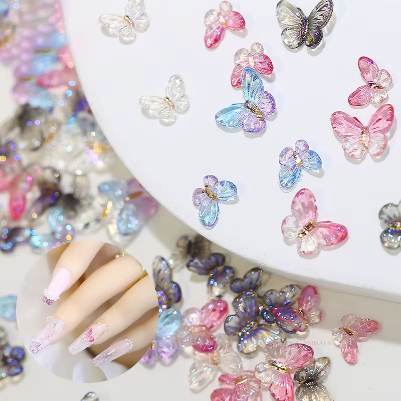 1 boîte de décoration florale pour Nail Art