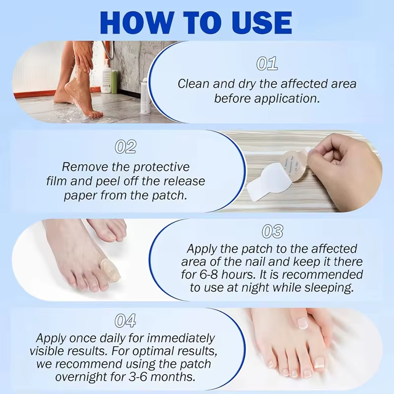 Patch anti-mycose des ongles imperméable