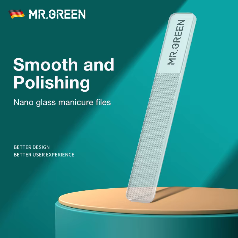 MR.GREEN Limes à ongles en verre nano Vernis