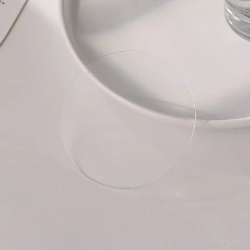 Présentoir circulaire irrégulier en acrylique transparent pour nail art