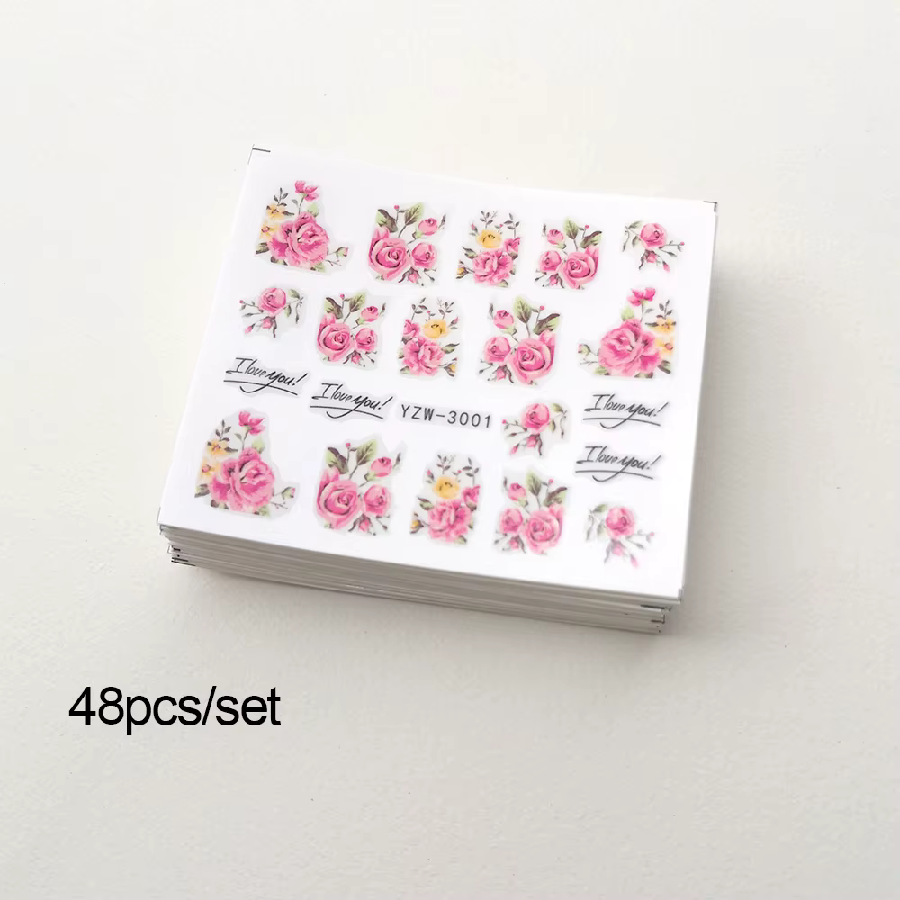 48 autocollants pour ongles
