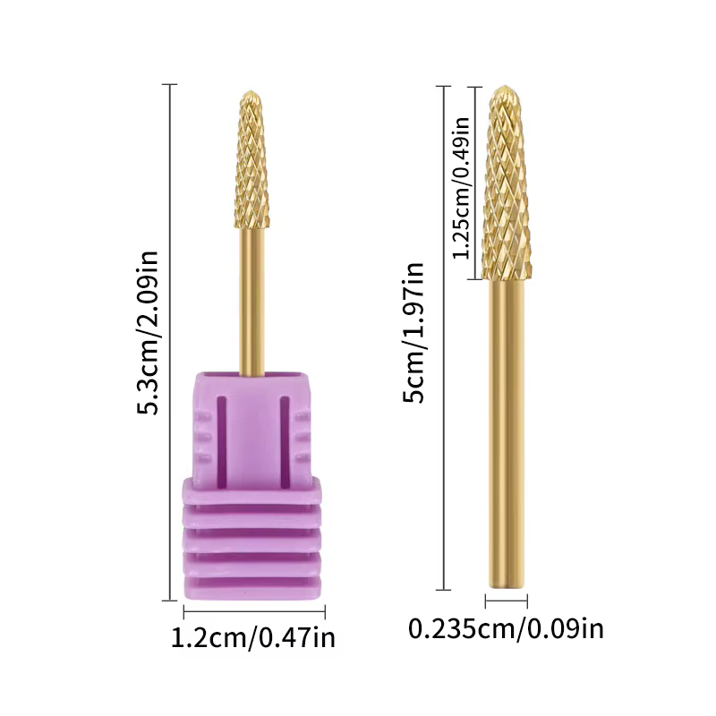 Forets à ongles en diamant pour manucure russe