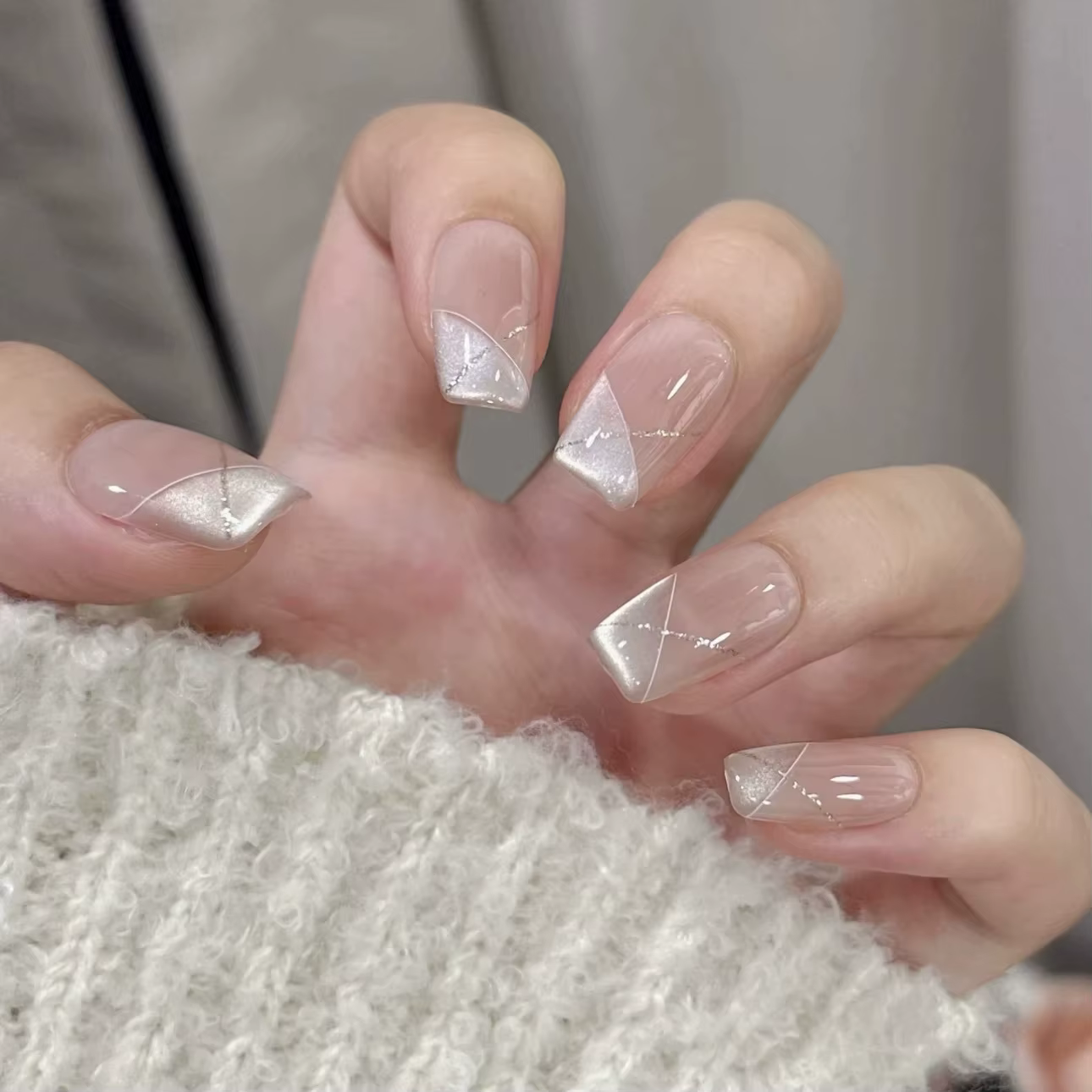 Faux ongles à presser faits à la main