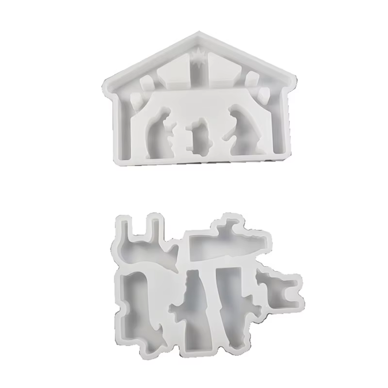 VELIF-la scène de naissance de jésus, moule DIY, décoration de noël, ameublement de maison