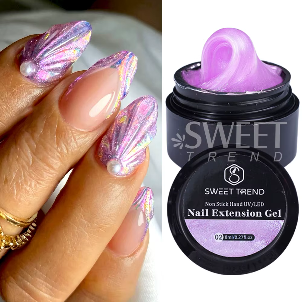 2/4 pièces 8ml Extension ongles Gel antiadhésif sculpté à la main Gel vernis