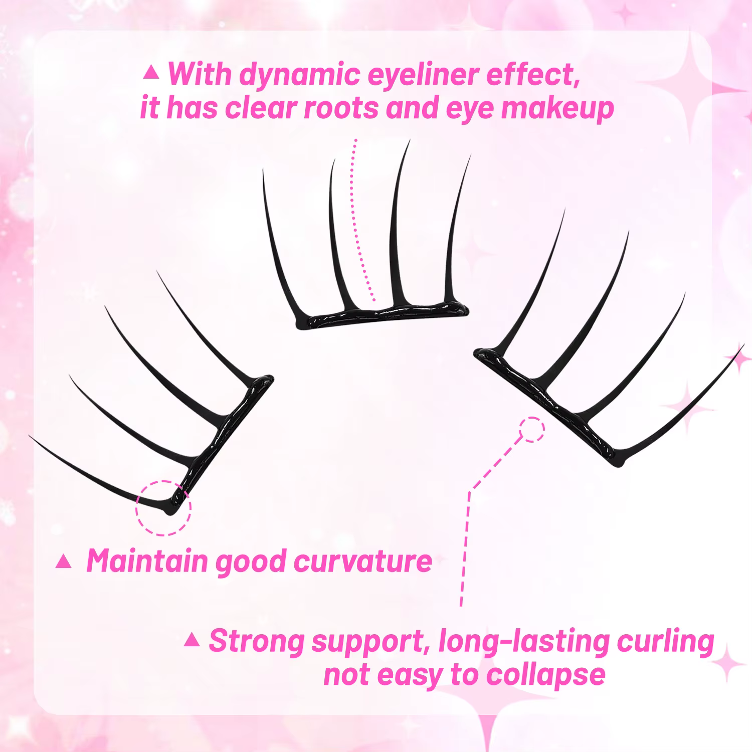 【Style K-pop 2.0】Faux cils autocollants - Pas de colle nécessaire
