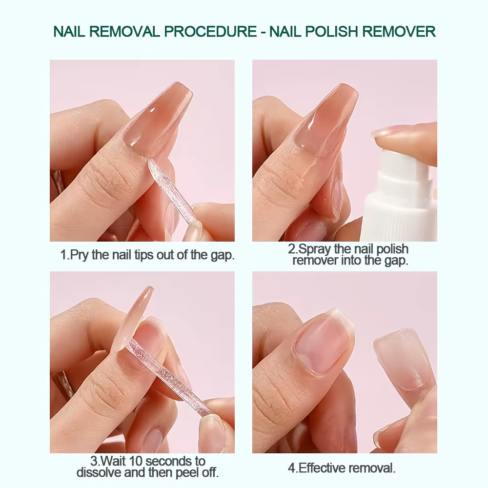 Nailpop Onglets adhésifs pour ongles durcis UV 10 feuilles