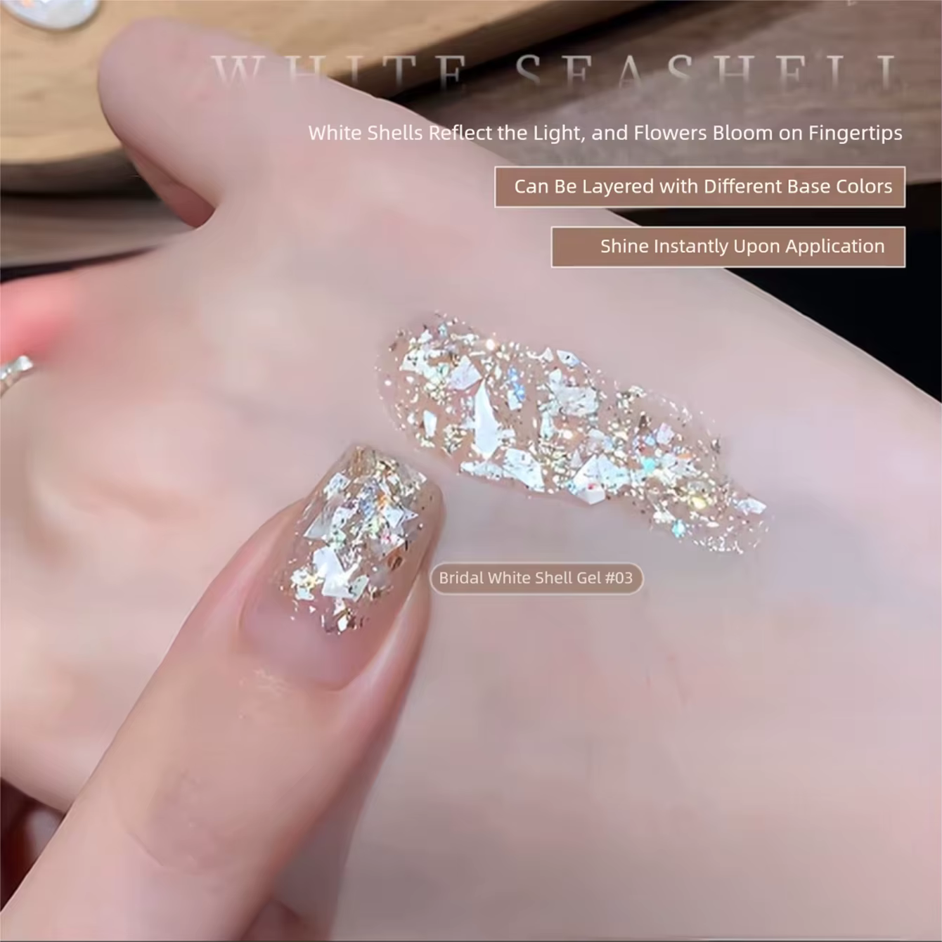 MN 10ML Beach Essentials Summer Nails Super Flash Glitter Whitening Popular Color Dreamy Fairy Broken Diamond Gel Nail Polish