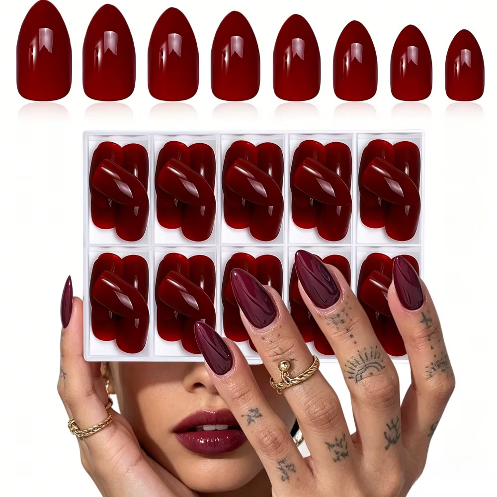 120 faux ongles courts à presser par boîte
