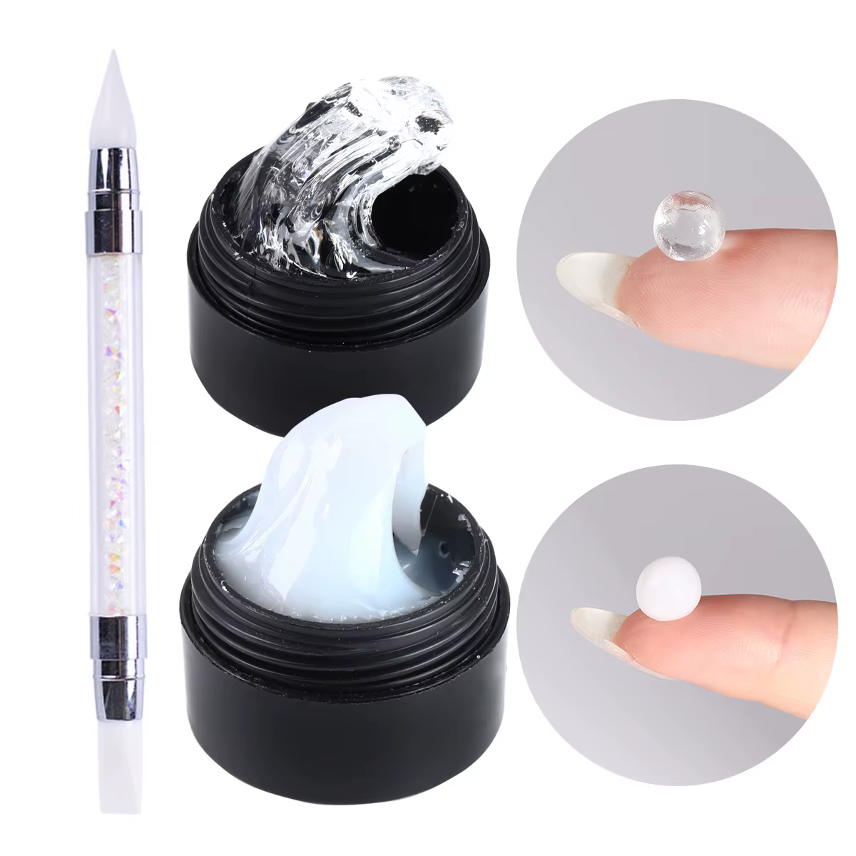 Extension d'ongles en cristal doux et solide