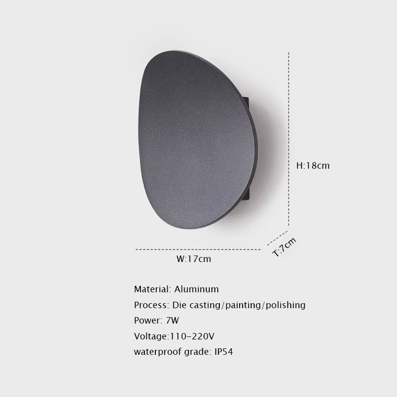 Applique murale LED en aluminium pour porche extérieur, lampe étanche pour maison, porte, décoration de garage, luminaires