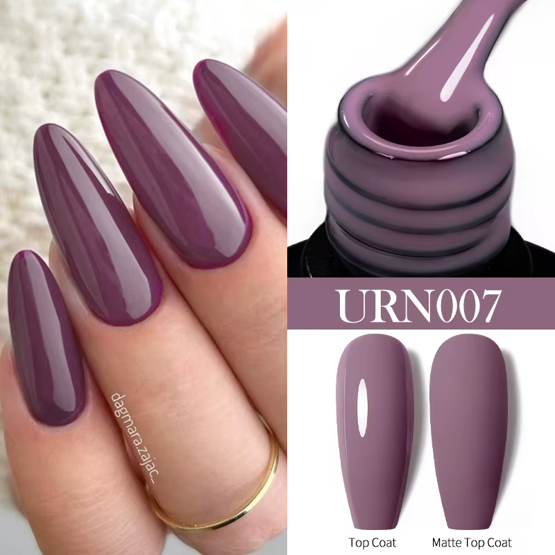 UR SUGAR 7/7.5ml Vernis à ongles gel couleur nude pailletée semi-permanent