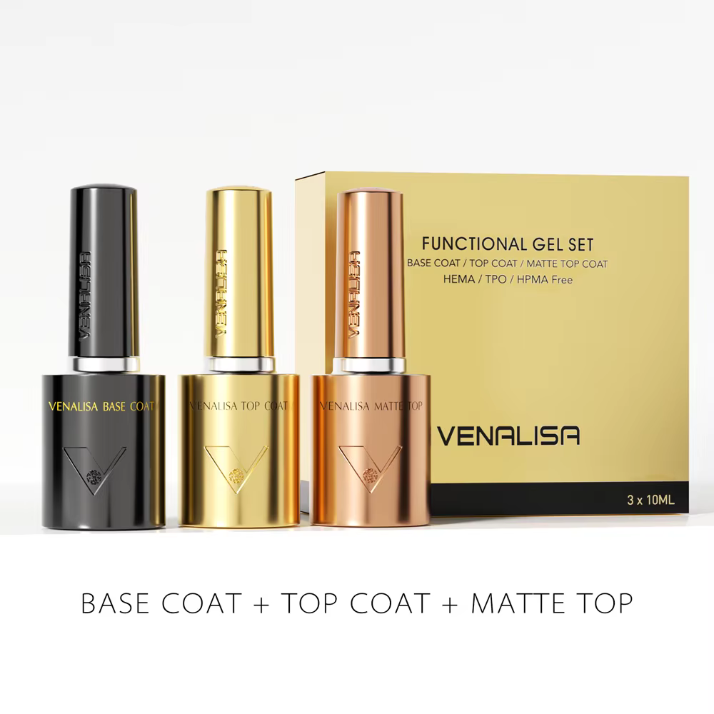 Venalisa 10ml 1/2/3 pièces Kit vernis à ongles Hema/TPO Base gratuite Ultra trempé longue tenue mat couche de finition