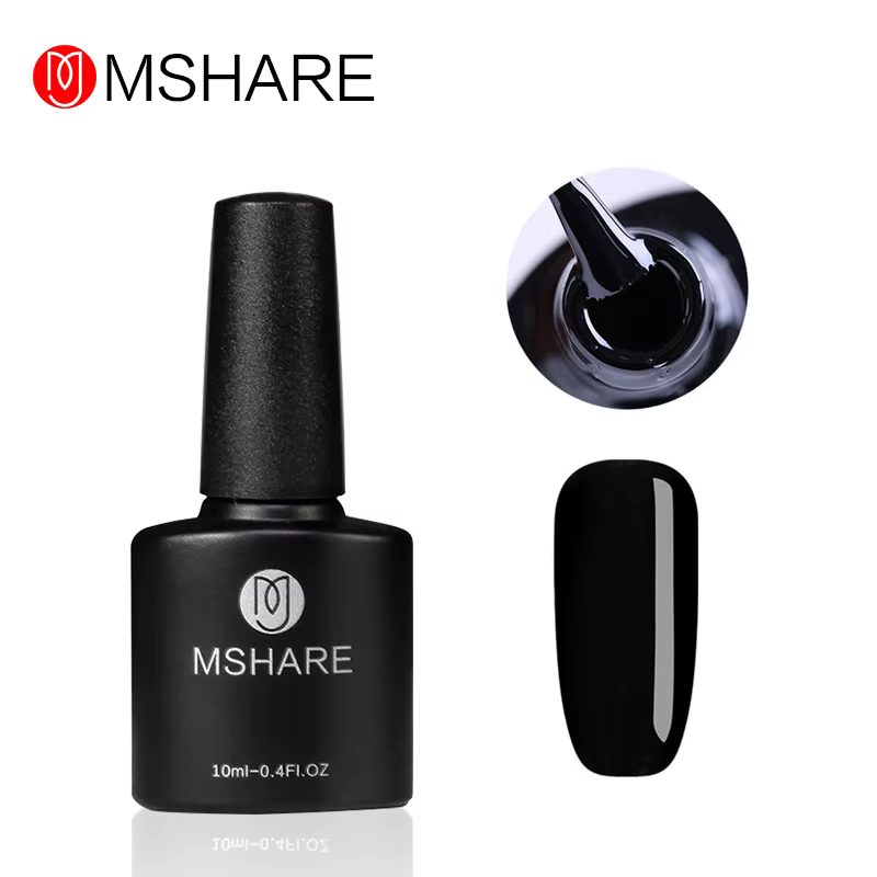MSHARE 250ml noir blanc couleur des ongles