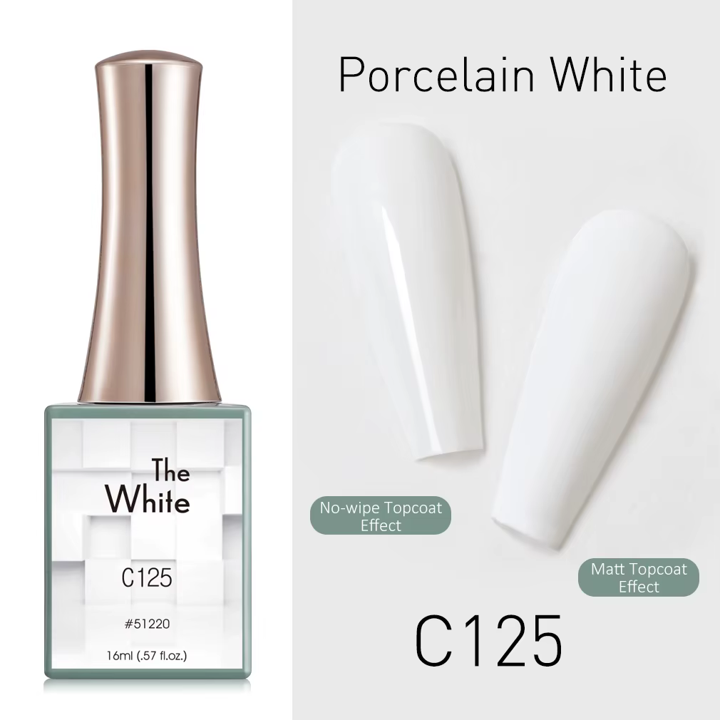 CANNI vernis à ongles Gel 16ml couleur blanche Collection gelée nu rose Pastel