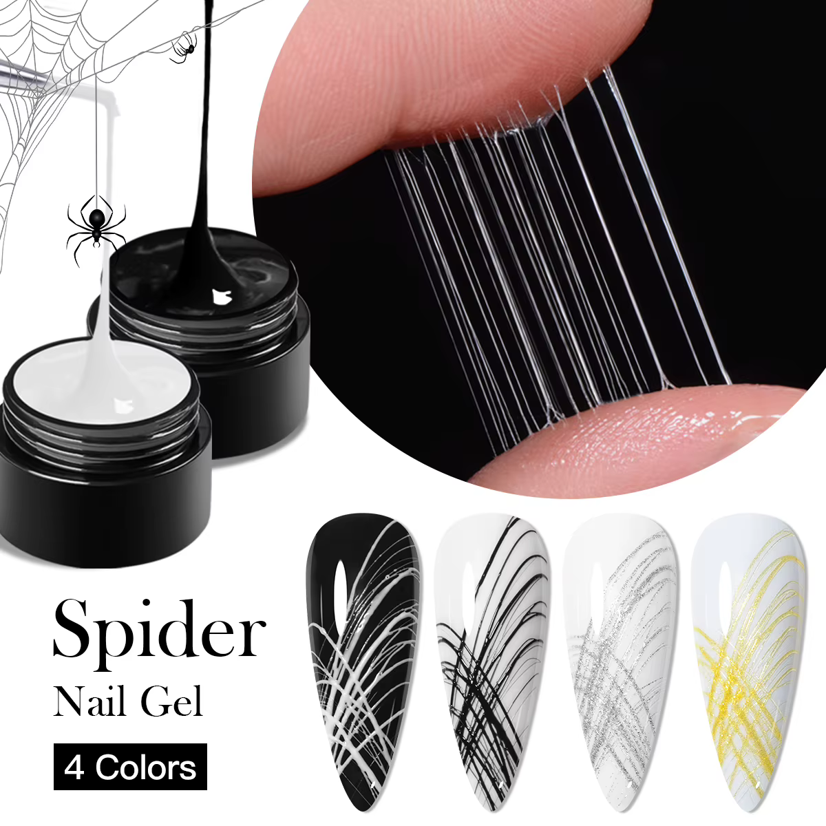 Kit de peinture araignée pour ongles