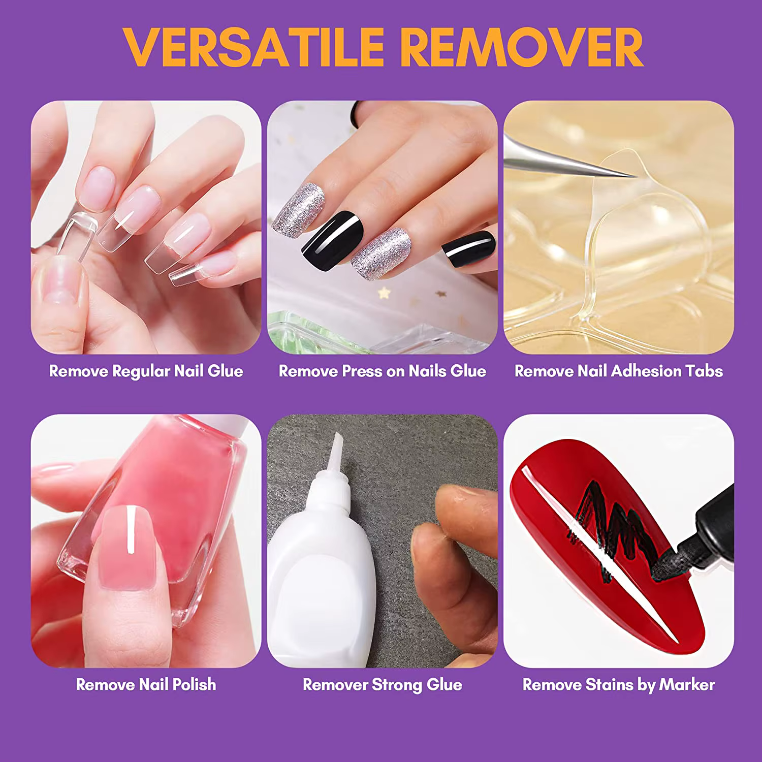 Dissolvant de colle pour ongles