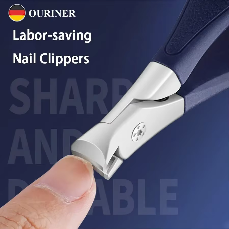 Grands coupe-ongles pour décorer les ongles des pieds épais et durs, coupe-ongles dédiés pour une seule grande ouverture, anti-éclaboussures