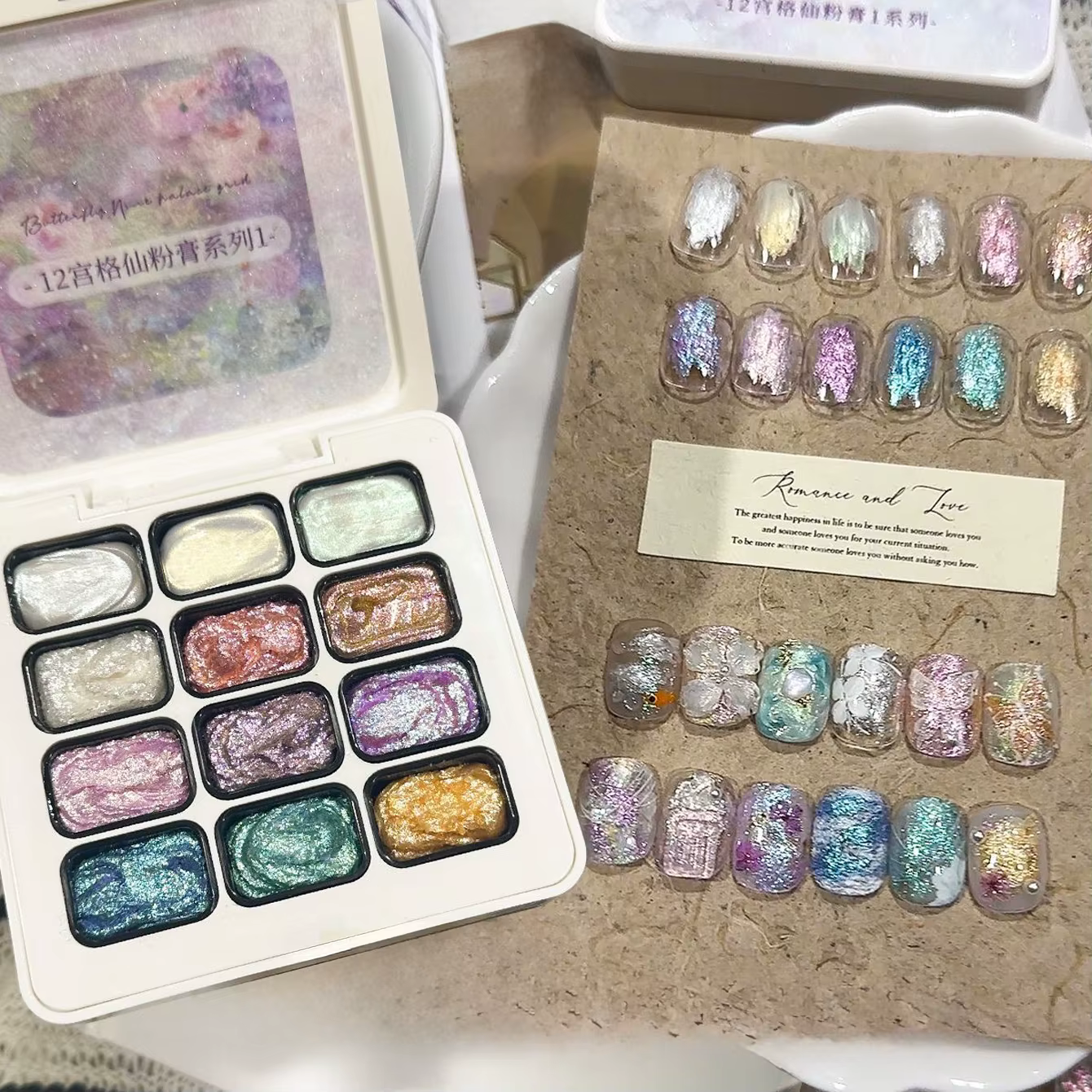Nouveau Gel Polish Sans Rinçage 12 Couleurs 2026 pour Nail Art avec Finition Texturée Effet Opale – Fournitures pour Ongles