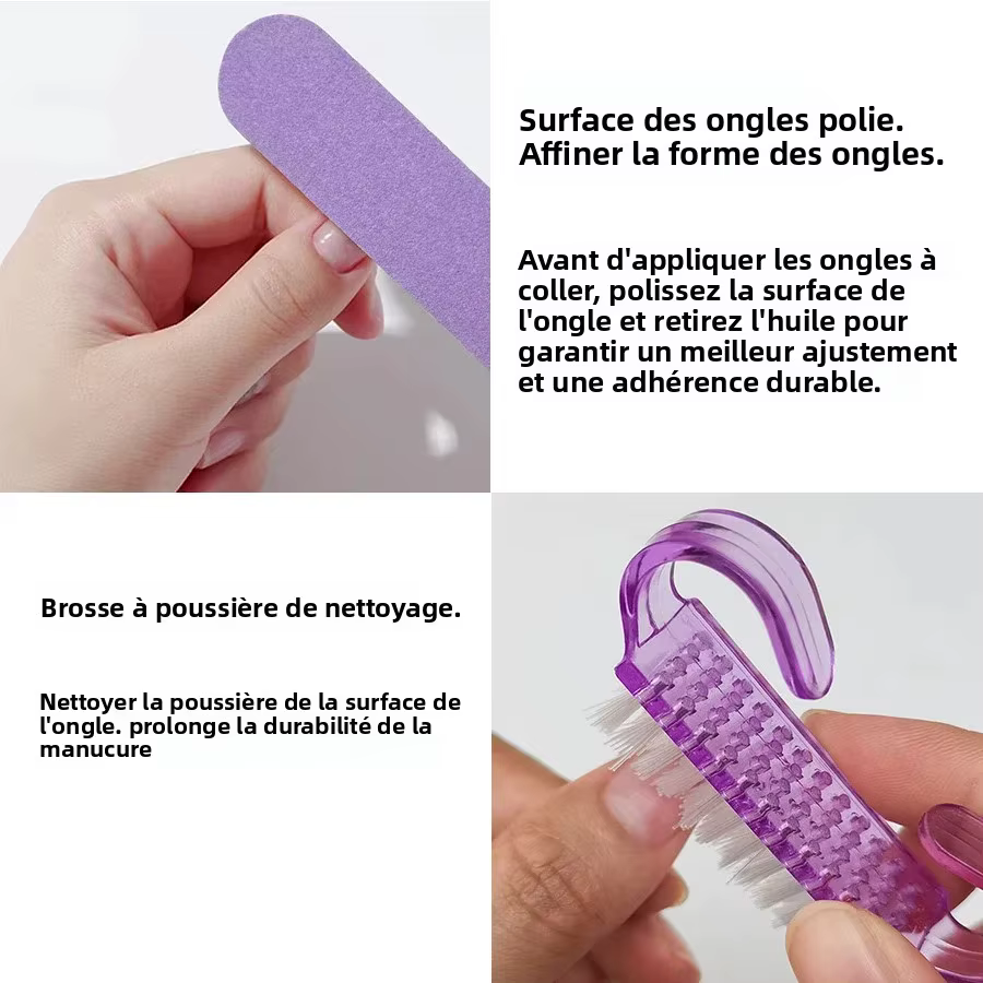 Kit de préparation des ongles à pression