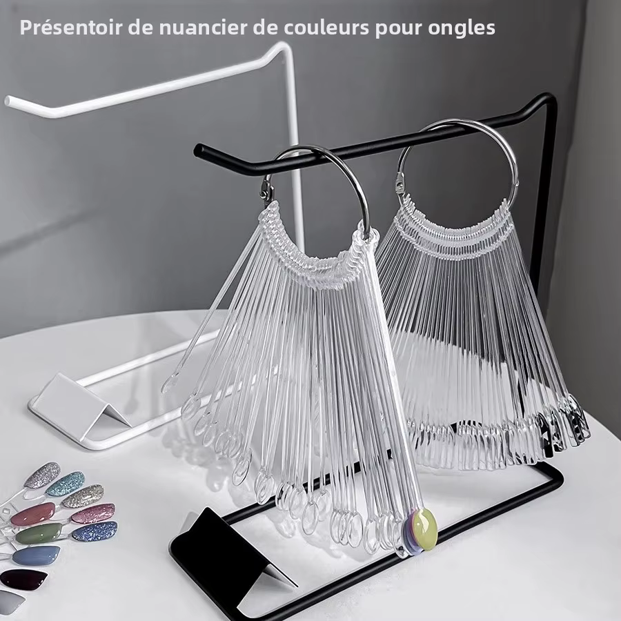 Présentoir élégant en forme d'éventail pour Nail Art