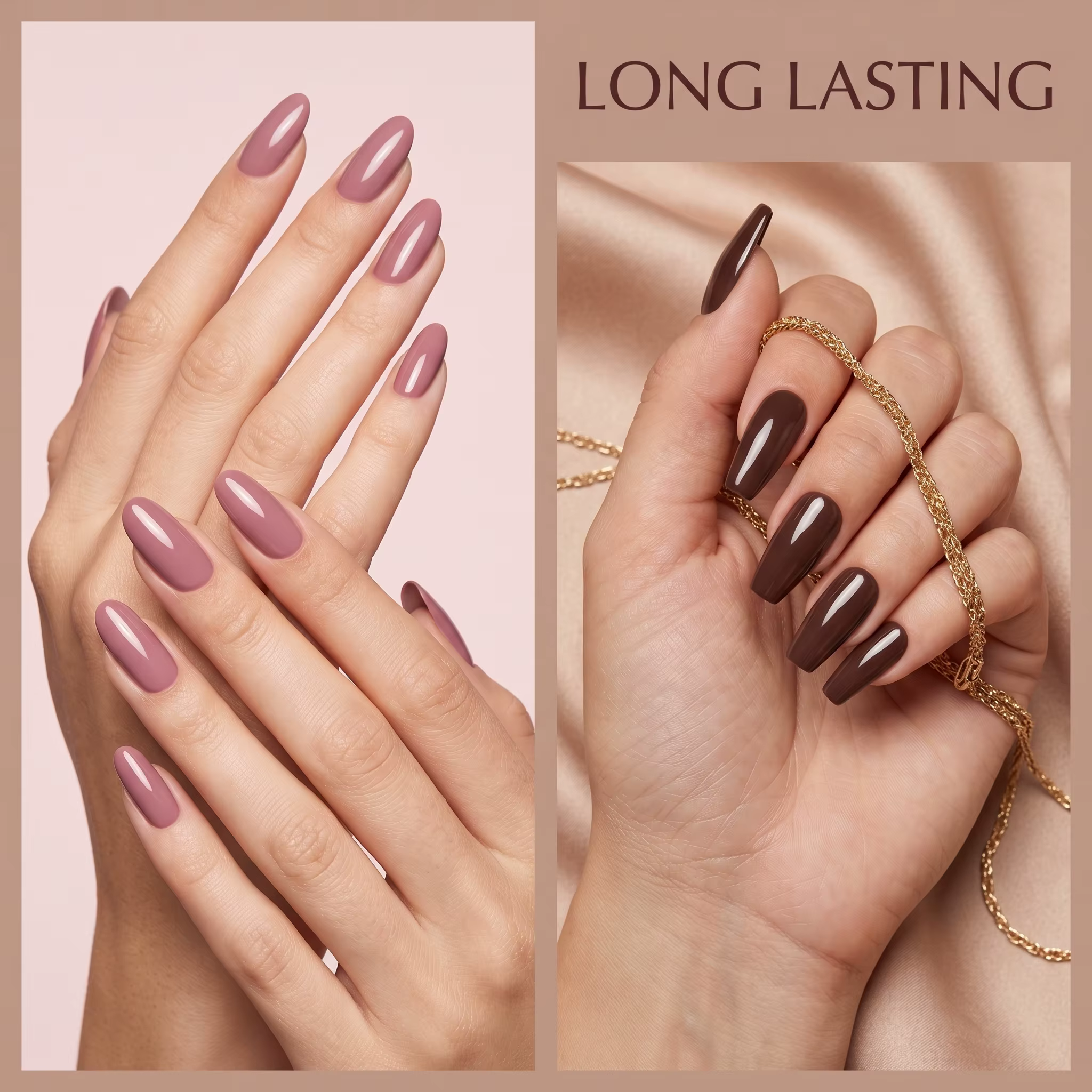 Ensemble de vernis à ongles en gel de couleur tendance