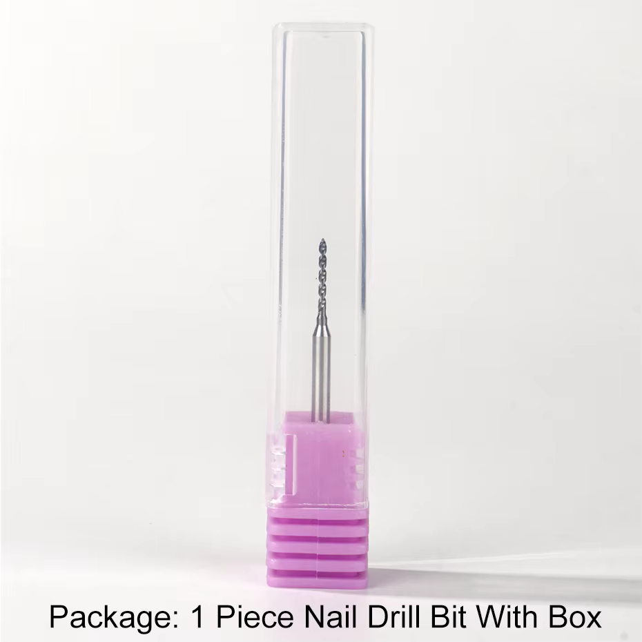 Foret à ongles foret pour bijoux anneau ouvert Nail Art décoratif Piercing acier au tungstène tête de meulage outil de poinçonnage de trous précis