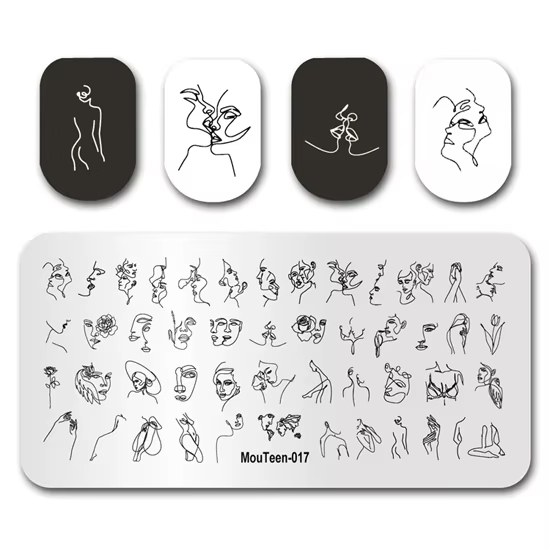 Tampon à ongles motif Evil Eye Hamsa pour Nail Art, 161 pièces