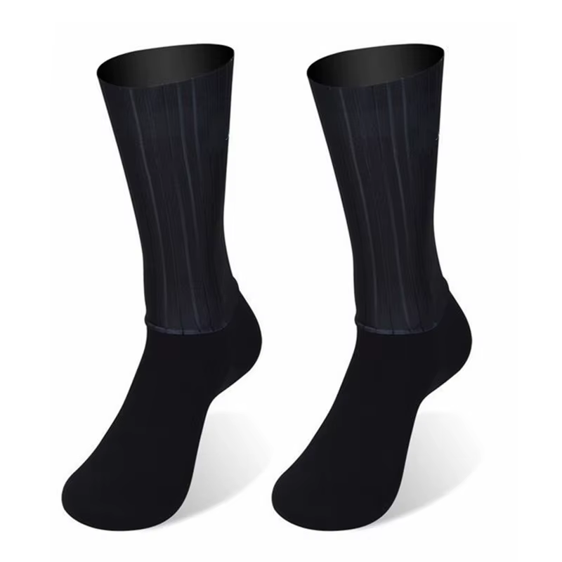Nouveau été Aero vélo équipe cyclisme chaussettes Gel de silice antidérapant respirant Pro course chaussettes de sport hommes femmes Calcetines Ciclismo