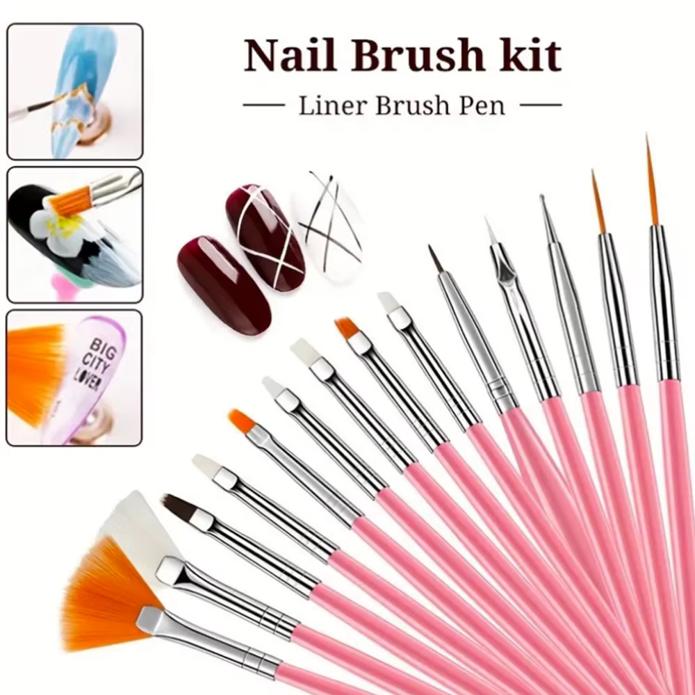 Ensemble d'outils pour nail art - 22 pièces