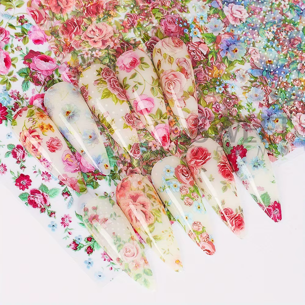 Ensemble d'autocollants de transfert pour Nail Art