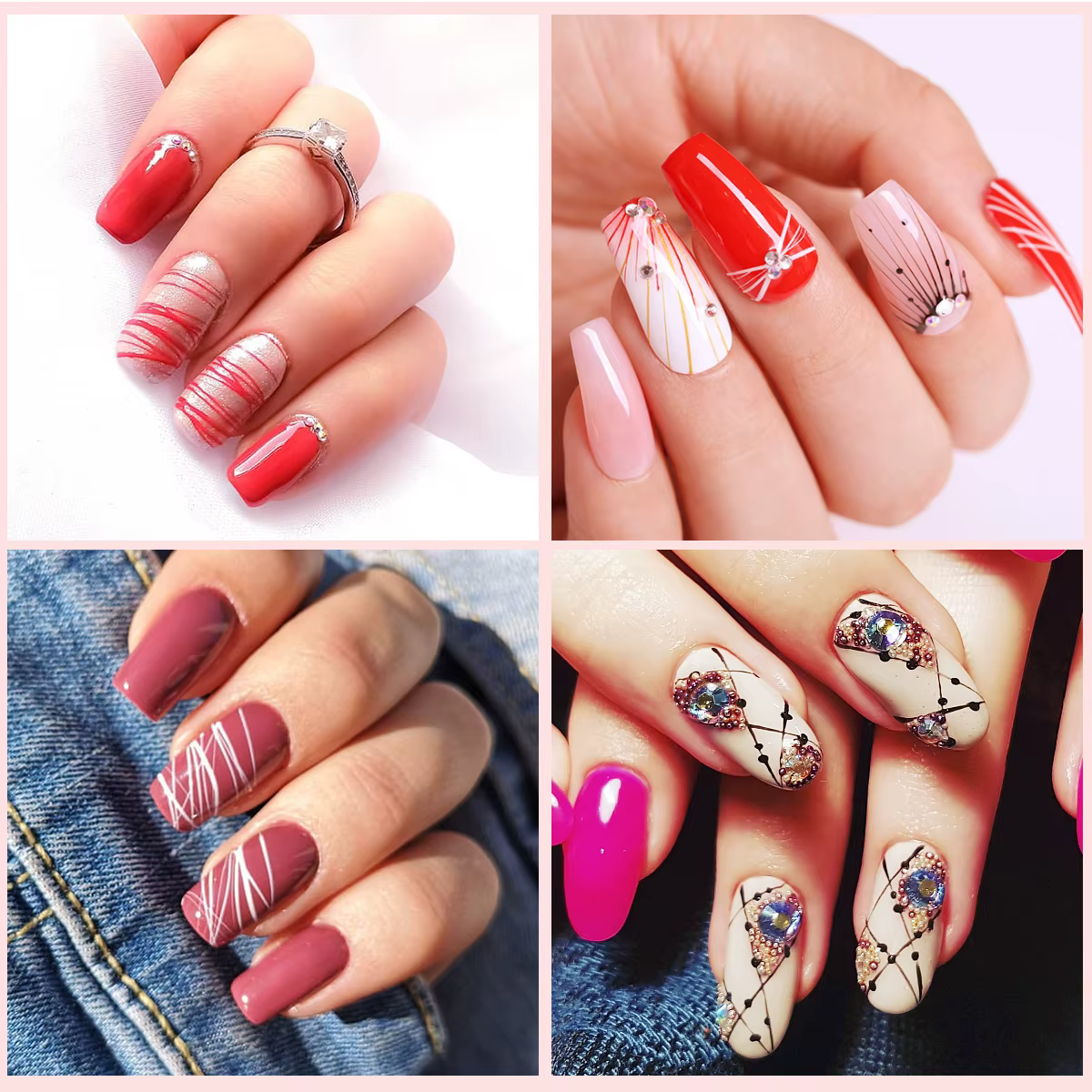 SAVILAND Gel Araignée 6 Couleurs Nouvelles Matrices avec Pinceaux Nail Art et Stylo Liner pour Dessin au Fil