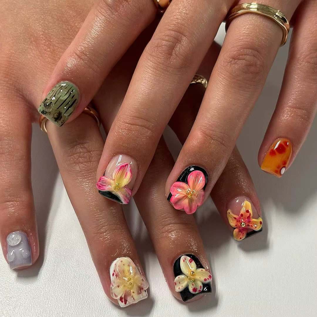 Faux ongles 3D en acrylique
