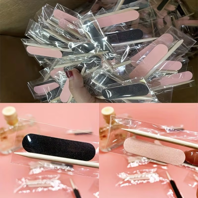 20 paquets d'outils et d'accessoires pour ongles comprenant des mini limes