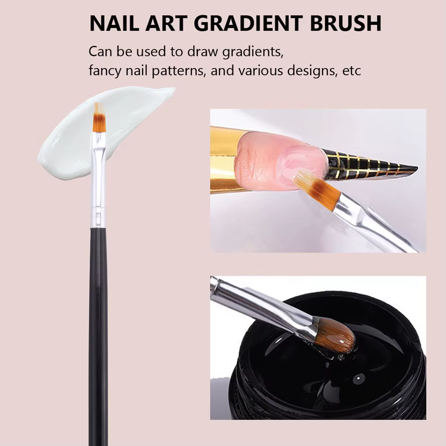 Pinceau pour nail art pour ongles dégradés