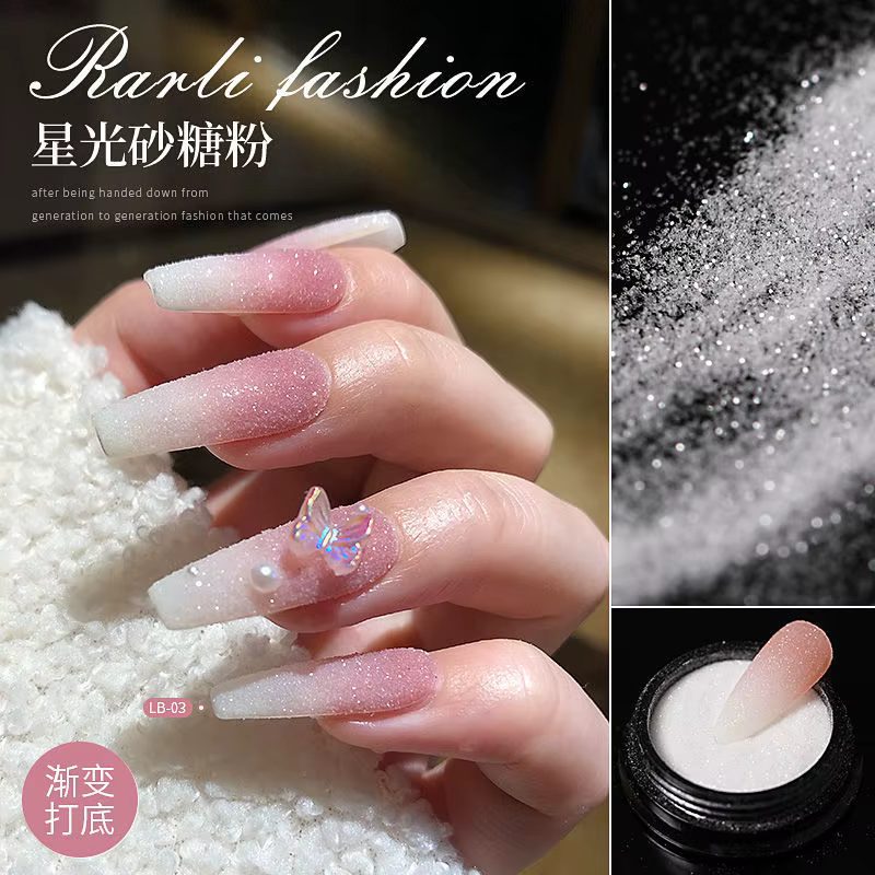 Poudre à paillettes pour ongles