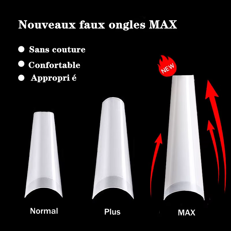 Faux-ongles en forme de cercueil