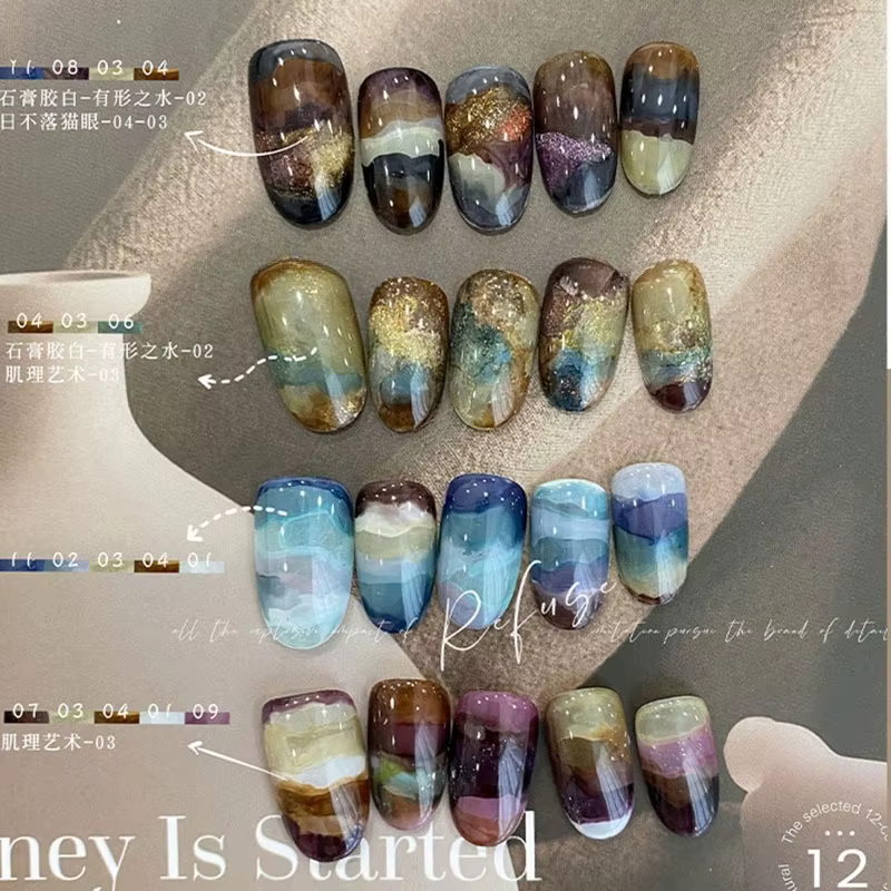 Vernis à ongles Gel liquide fleuri
