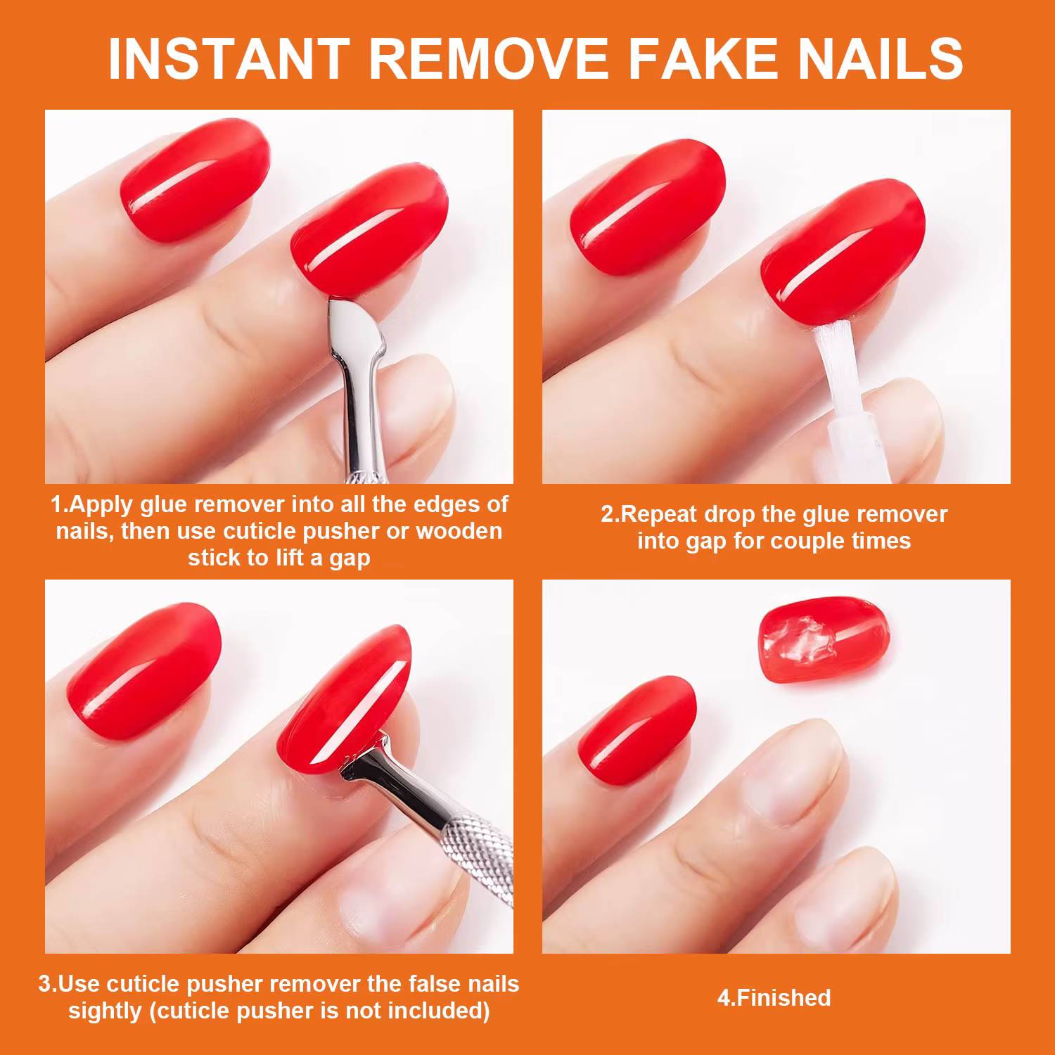 Dissolvant de colles pour enlever les faux ongles