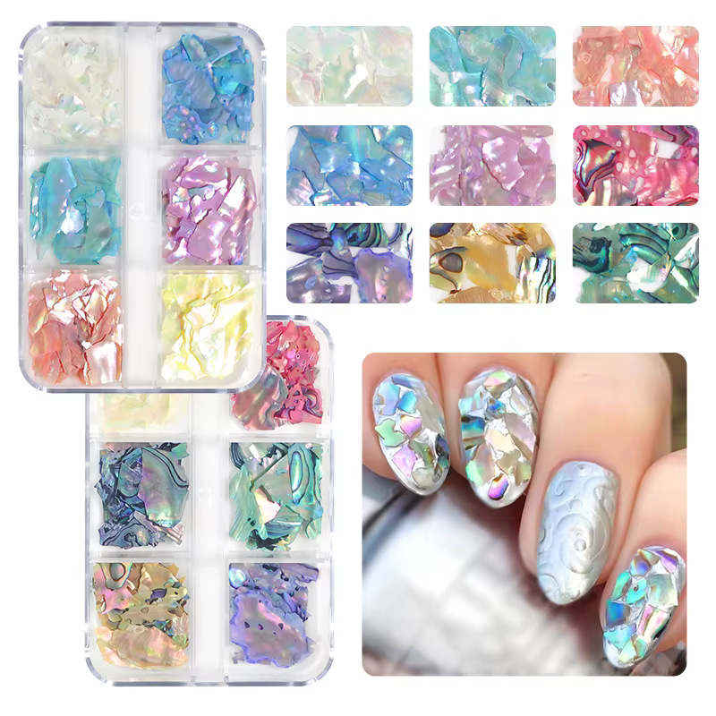 Coquille d'ormeau 3D pour Nail Art