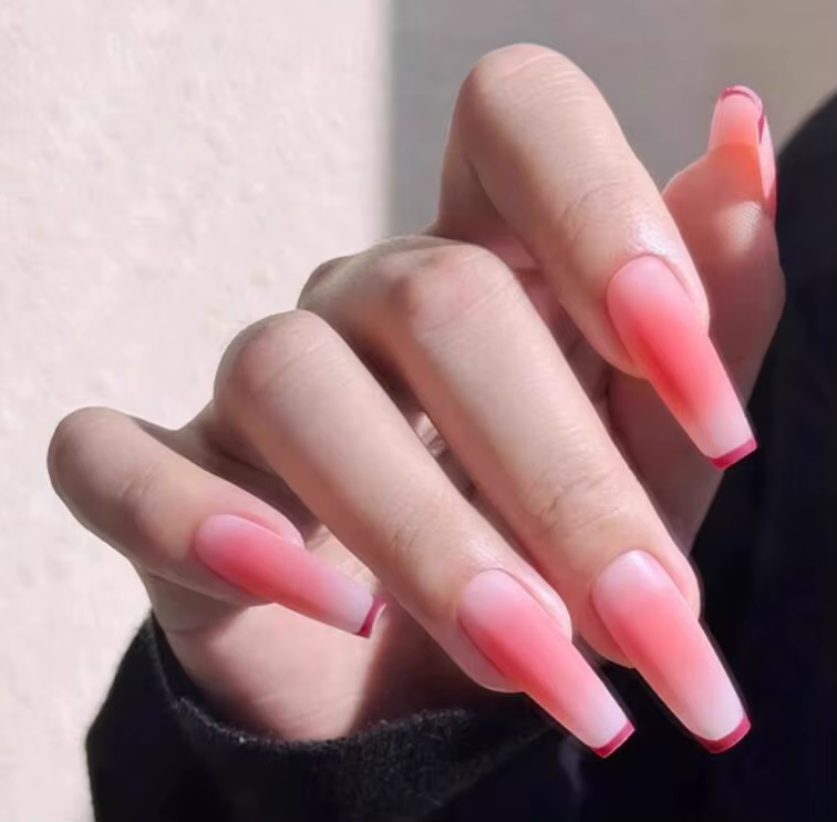 1 boîte coussin d'air Pat Pat Gel pour ongles rose dégradé tache