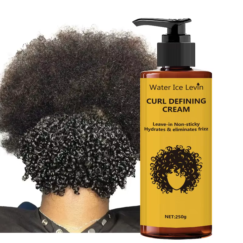 Crème définissante pour les boucles - Contient de l'huile d'argan marocaine, anti-frisottis longue durée, boucles élastiques et volumineuses, coiffage hydratant adapté aux cheveux ondulés et bouclés