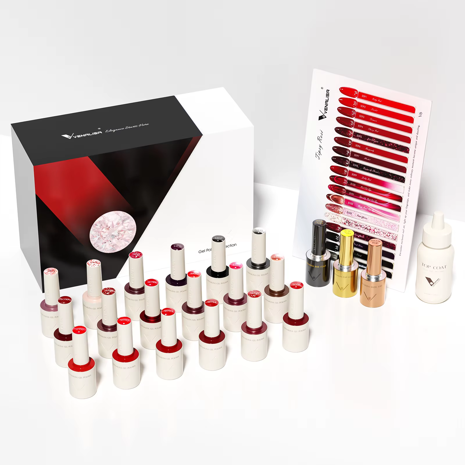 VENALISA VIP Kit 10ml vernis à ongles HEMA TPO gratuit belles couleurs Gel Pigment professionnel Nail Art