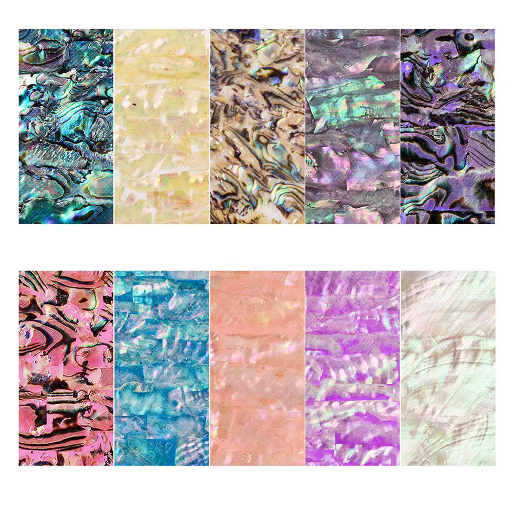 Feuilles autocollantes colorées pour les ongles
