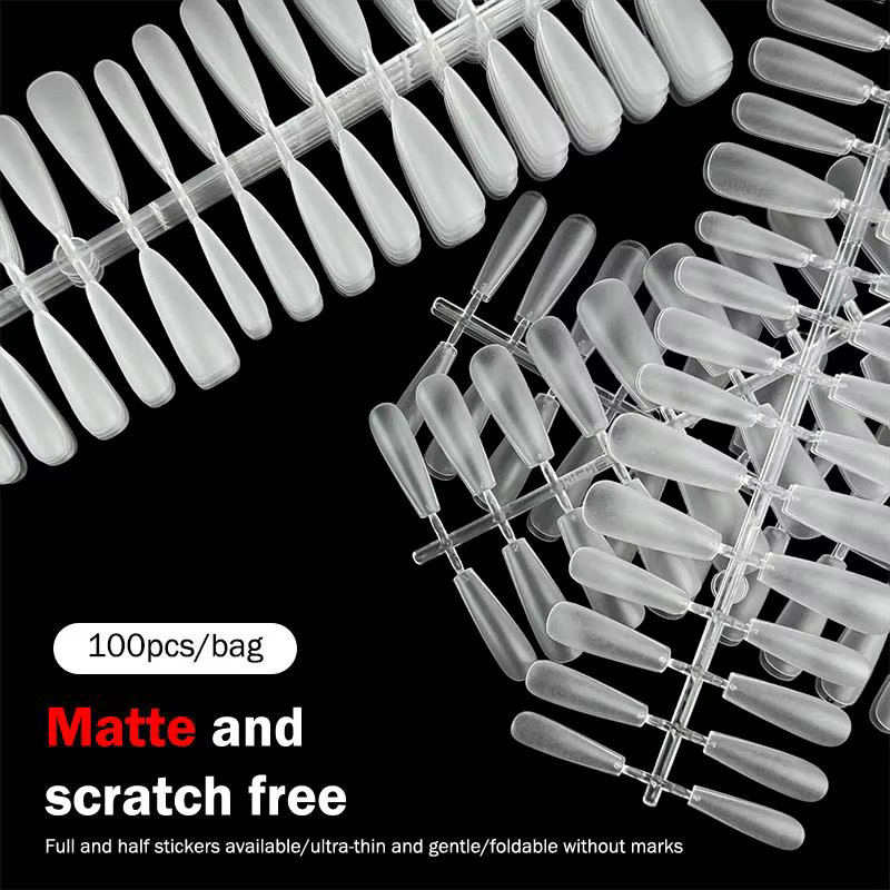 Faux ongles mats de qualité professionnelle pour salon de manucure