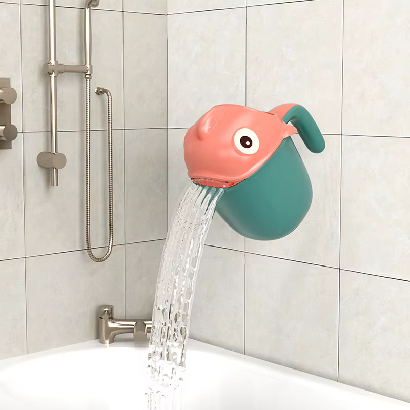 Bébé bain shampooing rinçage tasse bain douche pomme de lavage enfants bain bébé douche cuillères enfant lavage salle de bain accessoires